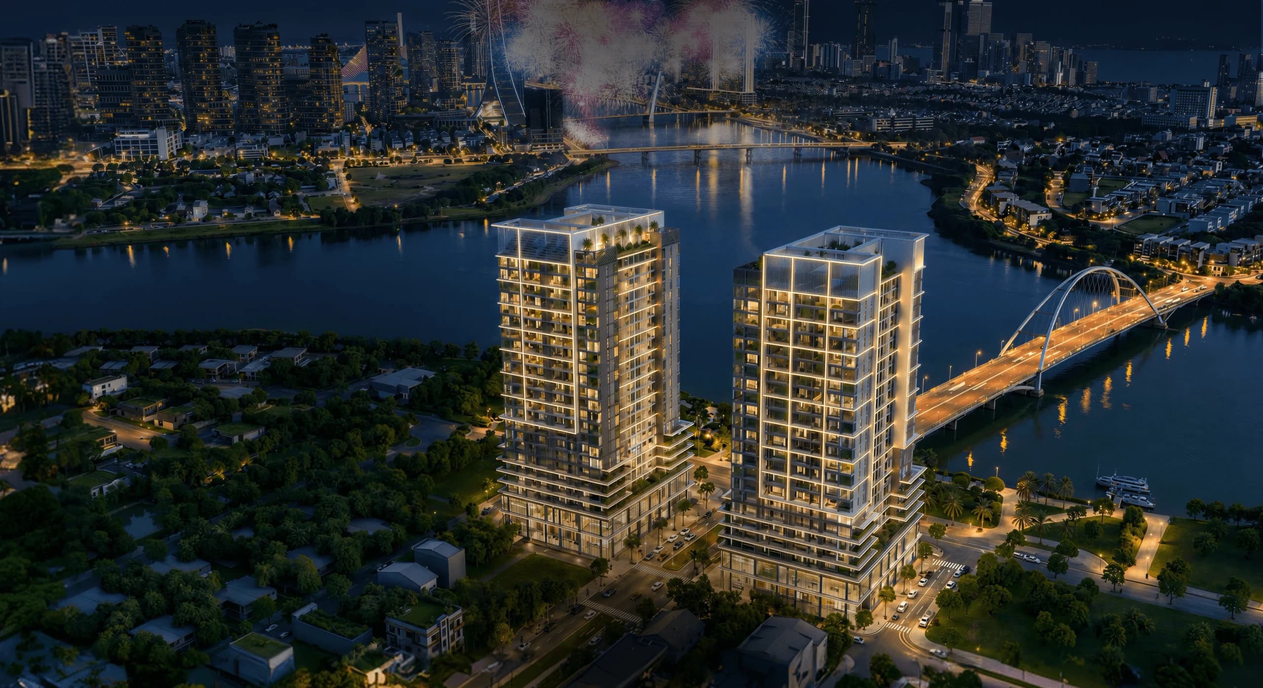 S-Light Tower — tòa tháp đôi Soi bóng Sông Ánh Sáng tại Đà Nẵng